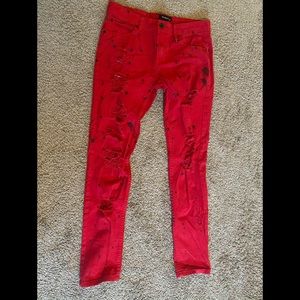 Men’s red jeans 👖